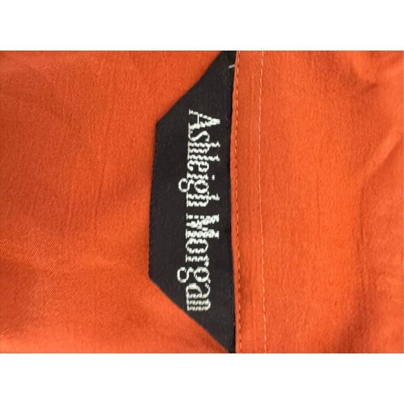 Ashleigh Morgan women’s M button up vintage 90s retro button up burnt orange - Picture 3 of 5